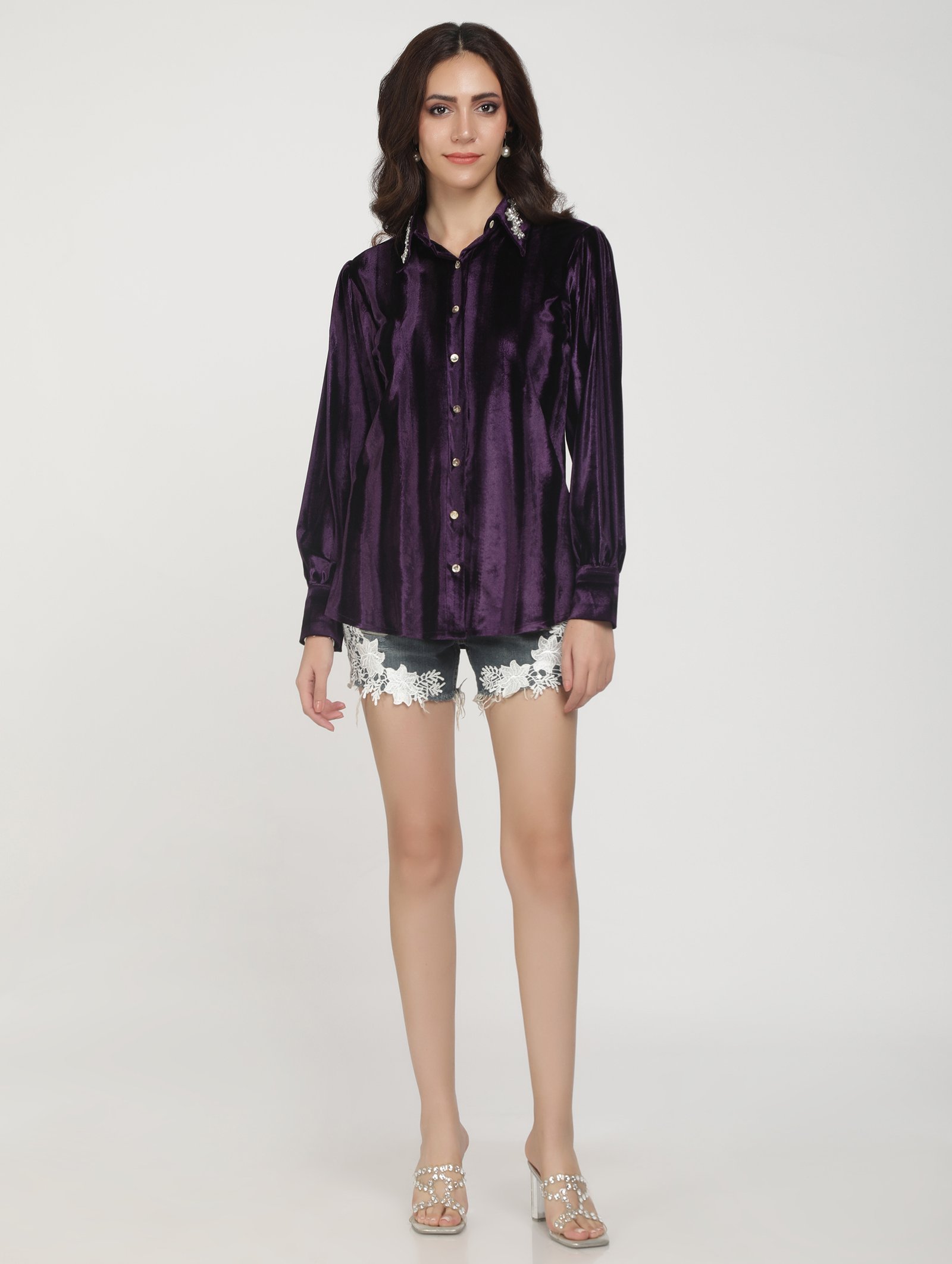 Lustrous Velvet Shirt