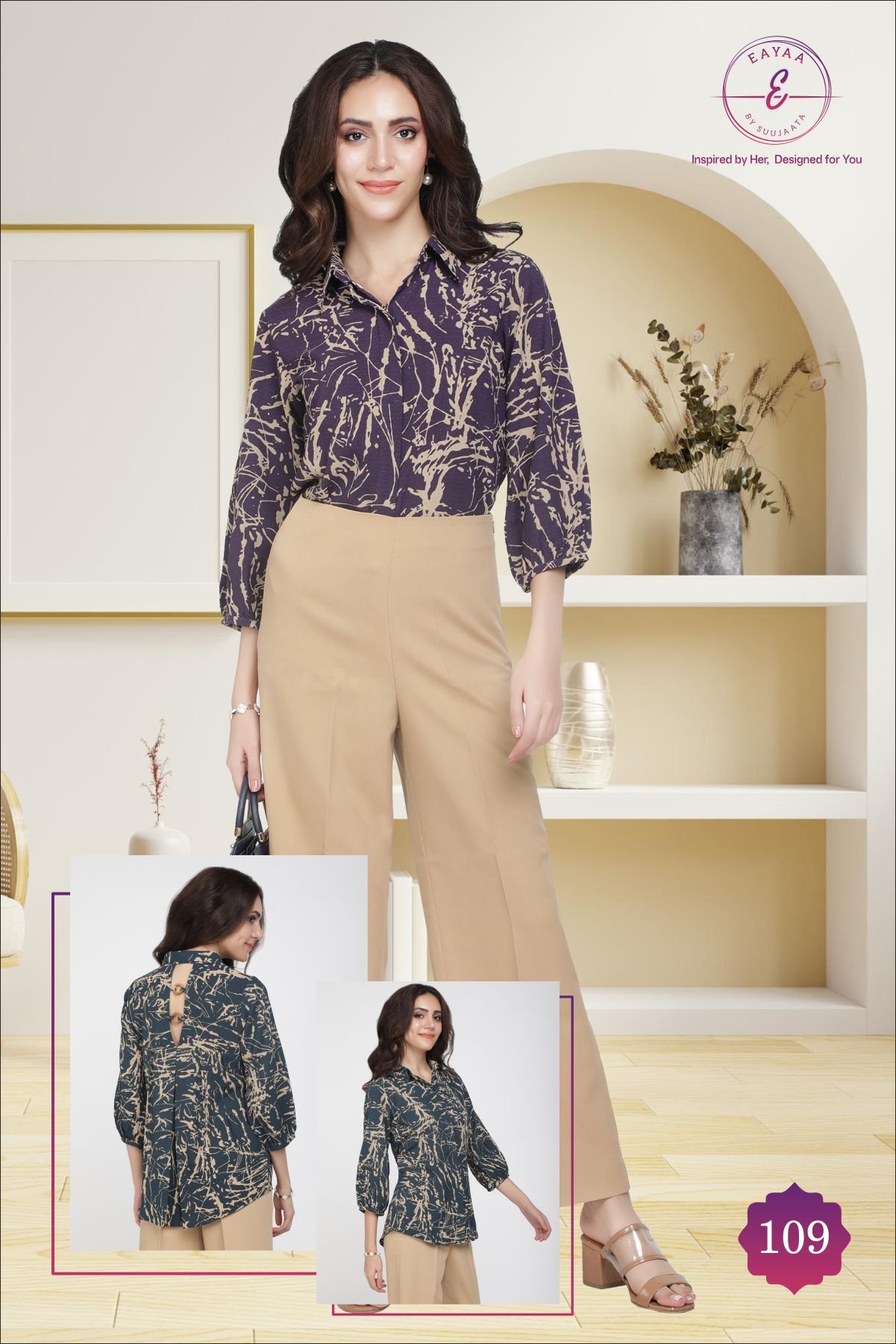 Formal Shirt with Stylish Back