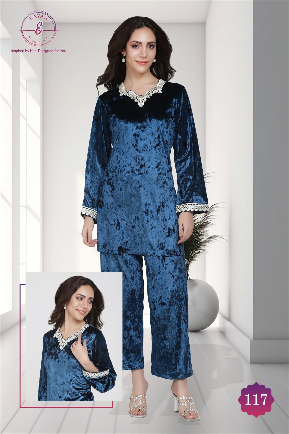 Velvet Silk Co-ord Set